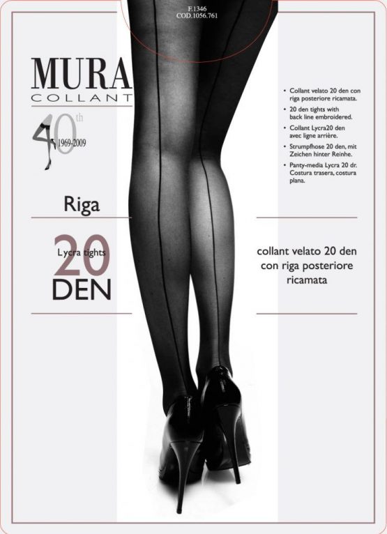 Pėdkelnės su siūlės imitacija MURA Riga 20 den