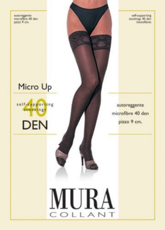 Prilimpančios kojinės MURA Micro-up 40 den su mikrofibra